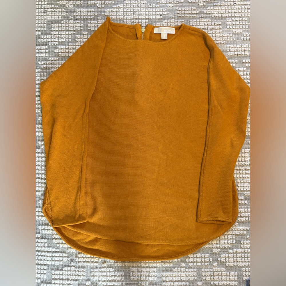 Michael Kors Mustard Yellow Knit Sweater